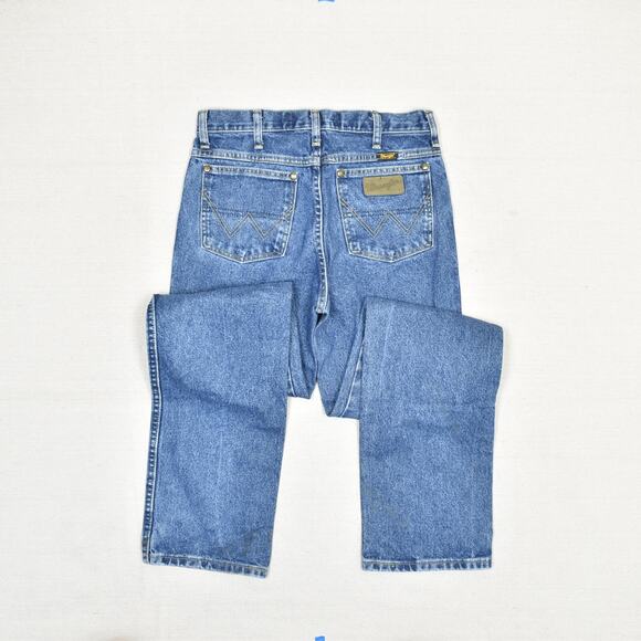 Wrangler Men Jeans Straight Cowboy Western Cotton Blue Size 40x34 George Strait - Picture 2 of 8